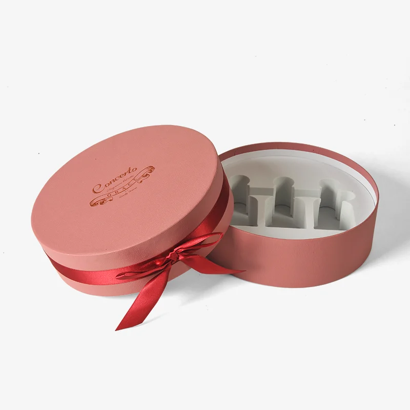 round skincare bottle gift boxes