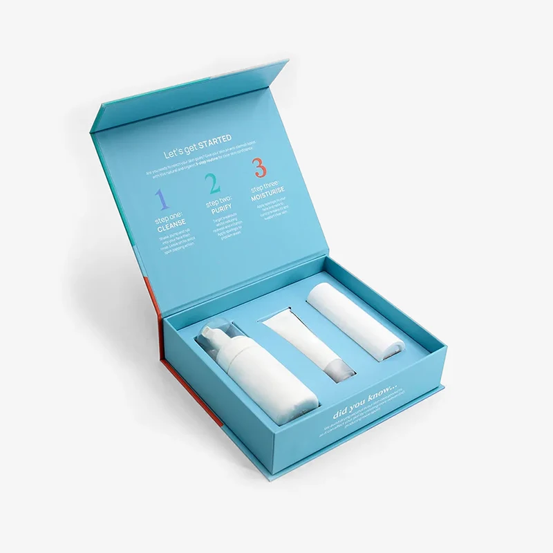 magnetic rigid skincare set boxes