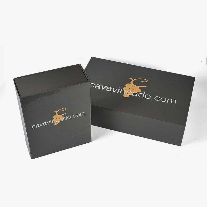 custom black foldable boxes