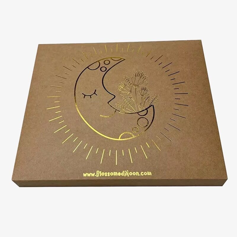 caja plegable de papel kraft